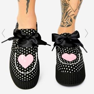 Dolls Kill Charla Tedrick Sweetheart Polkadot Platform Janes